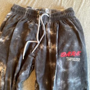 D.A.R.E. Tye dye sweatpants